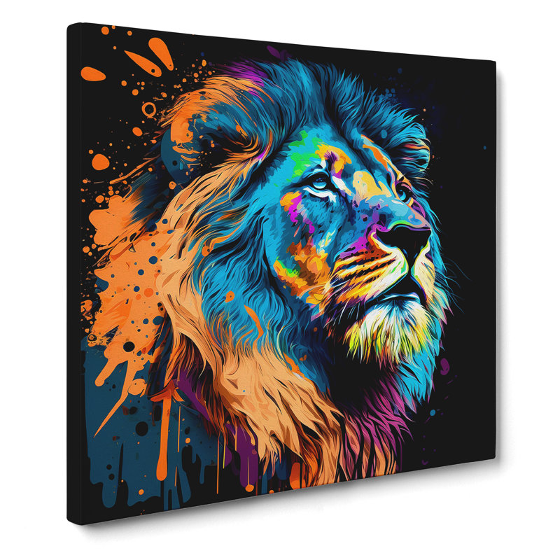 Lion - Wrapped Canvas, 50cm H x 50cm W x 3cm D