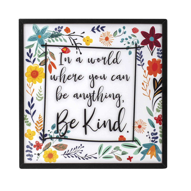 Mur encadré Be Kind 10H
