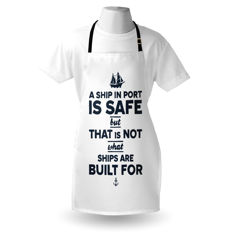 No Pattern Bib Apron
