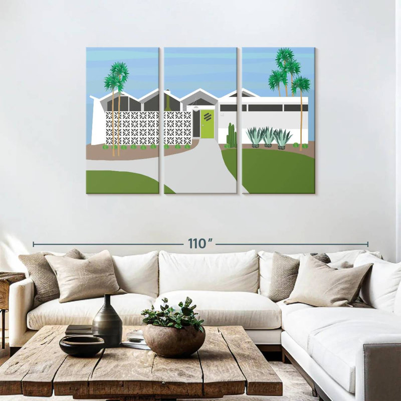 Lilie Palm Springs Living I, H 48 po x l 74 po