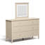 Commode 6 tiroirs avec miroir lumineux-1115395365