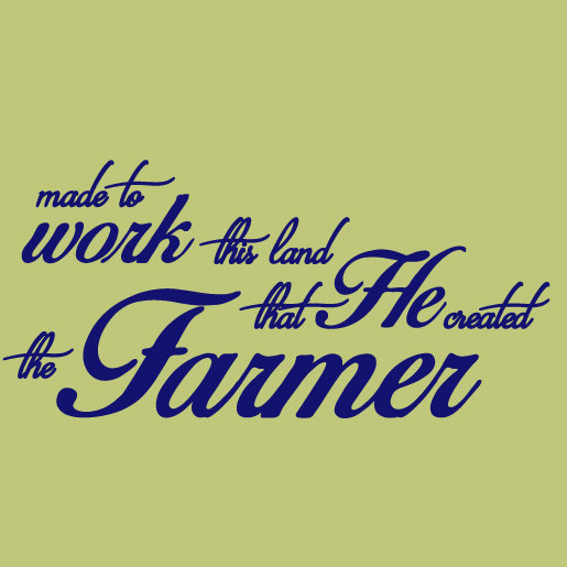 Décalcomanie murale « the agriculteur quote », Bleu marine