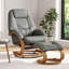 Adrienna Ergonomic Executive Office Reclining Chair with Footstool-1045935669