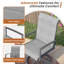 Chaises de patio rembourrées et pivotantes-1743949811