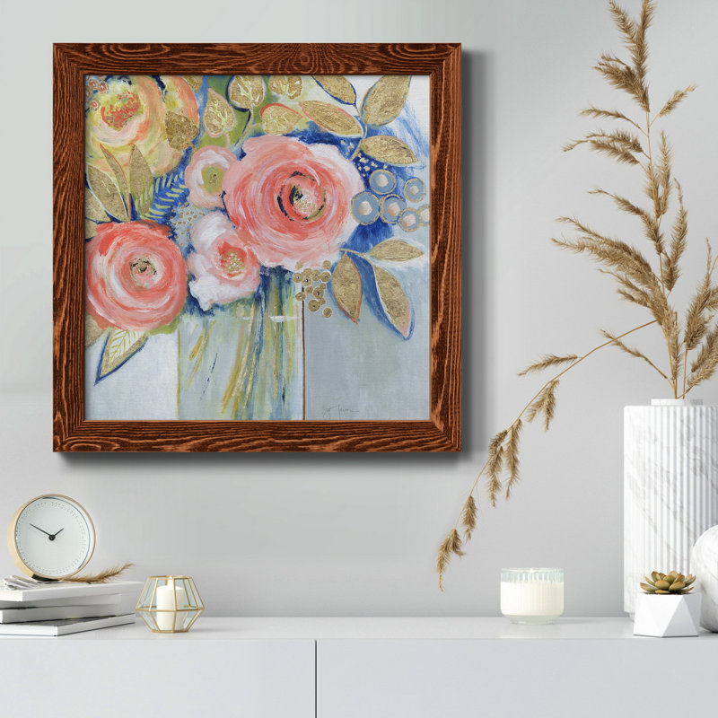 Lily Elegante - cadre photo, impression sur toile, Cadre en érable, H 27,5 po x l 27,5 po x P 1,5 po