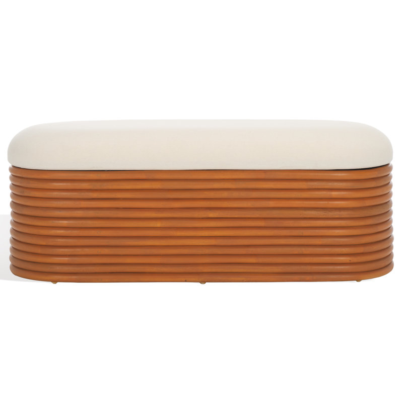 Banc de rangement en rotin Acad