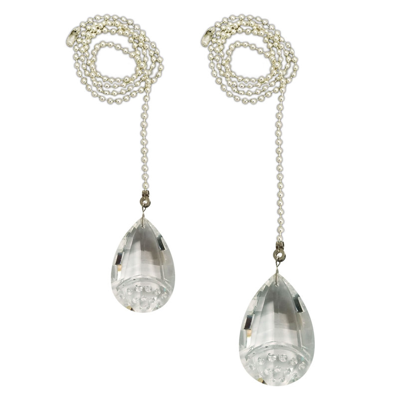 Royal Designs Ceiling Fan Pull Chains, Chrome