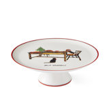 10.5" Help Yourself Footed Cake Plate
