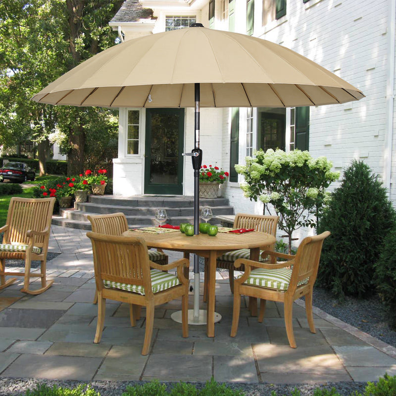 250cm Tilt Balcony Parasol, Beige