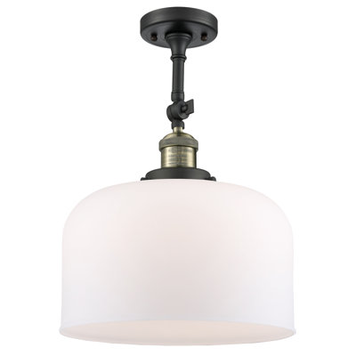 Plafonnier semi-encastré 1 lumière 12 po Temescal