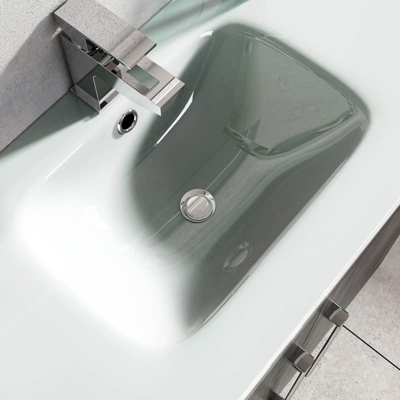 Whitfield 515mm Single Bathroom Vanity with Integrated Ceramic Basin, Brown