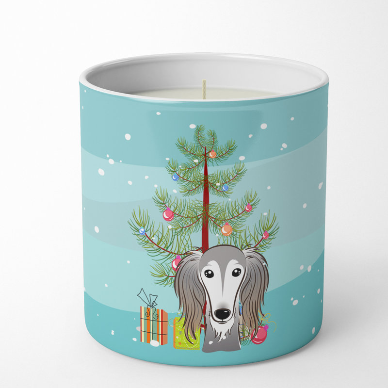 Arbre de Noël et bougie décorative 10 oz