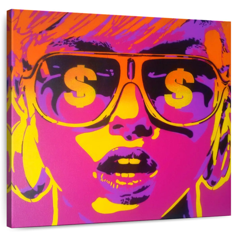 Pop Star Dollars, 20" H x 20" W