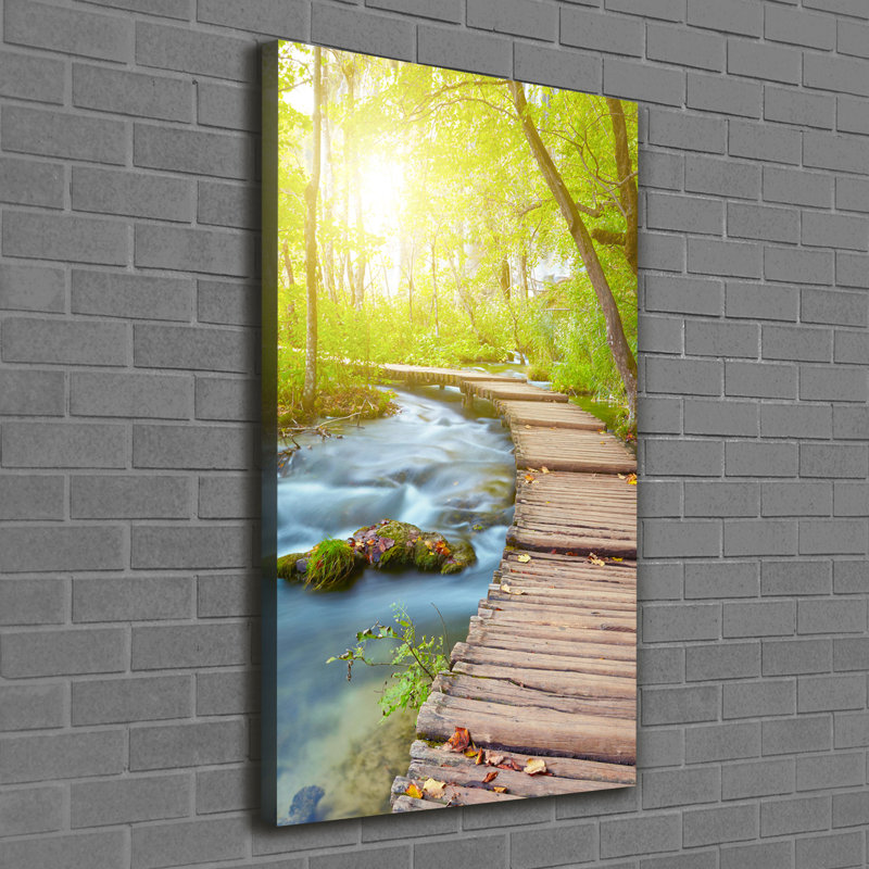 Path In The Forest - Wrapped Canvas Print