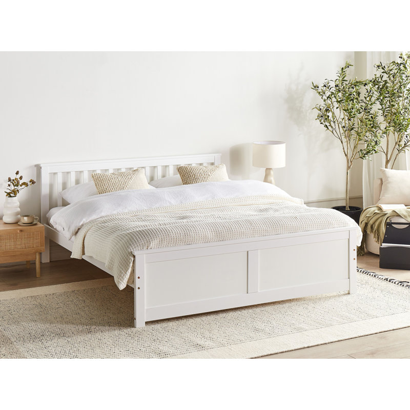 Abdurahmon Storage Bed, White, European Kingsize (160 x 200 cm)