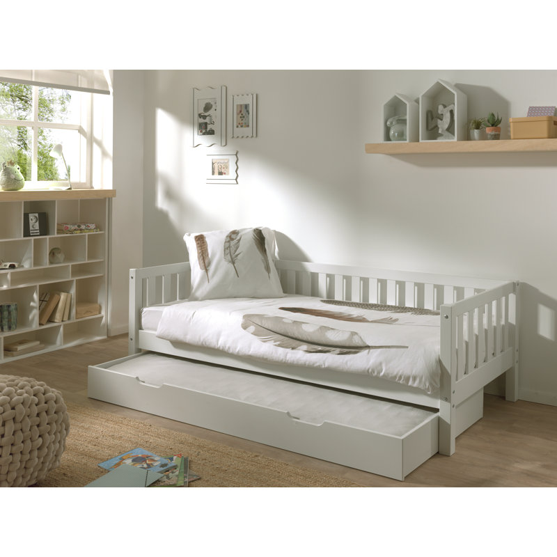 European Single (90 x 200cm) Drawer Bed Frames with Trundle by Vipack, White