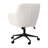 Martha Stewart Rayna Upholstered Swivel Home Office Chair with Flared Arms