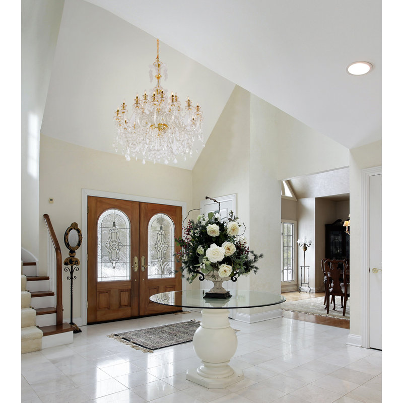 Lustre en cristal Marseille, H 60 po x l 50 po x P 50 po
