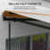 Dakota Fields 350cm W x 250cm D Polyester Cover Motorised Retractable Patio Awning