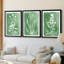 Green Botanical I - Toile tendue avec châssis sur mesure - 3 pièces-776545718-776545673