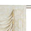 Cantonnière élégante à feston avec pompons, cantonnière en jacquard blanc, habillage de fenêtre 79 po-1187371059