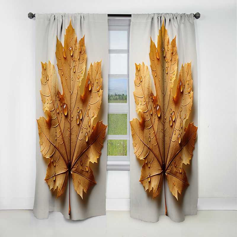 Uckfield - Rideau à feuilles - Rideau occultant à motif floral - 1 panneau, L 52 po x L 95 po