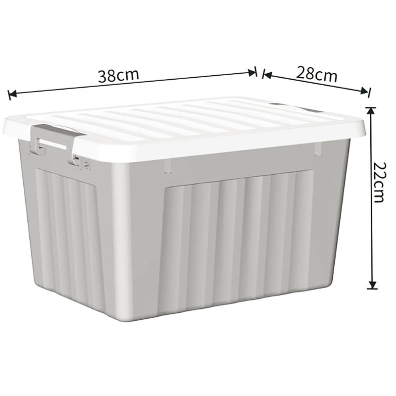 Rebrilliant Plastic Box, 15, Grey