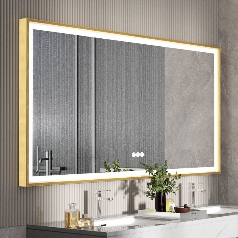 Throssell Aluminium Rectangle Wall Mirror, 60 cm x 120 cm
