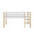 Twin Elevated Loft Bed Comes With Ladder-1788968138