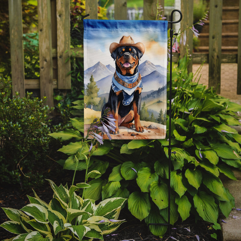 Drapeau Cowboy Welcome Garden, Rottweiler
