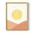 Simple Boho Sun II Framed Print - Solid Wood