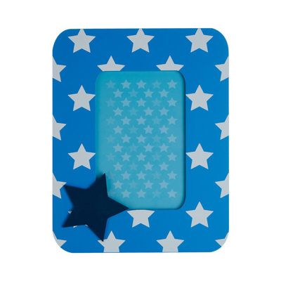 Folkert Blue Wood Matte Picture Frame