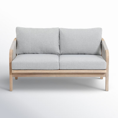 Mariliva 54" Acacia Patio Loveseat