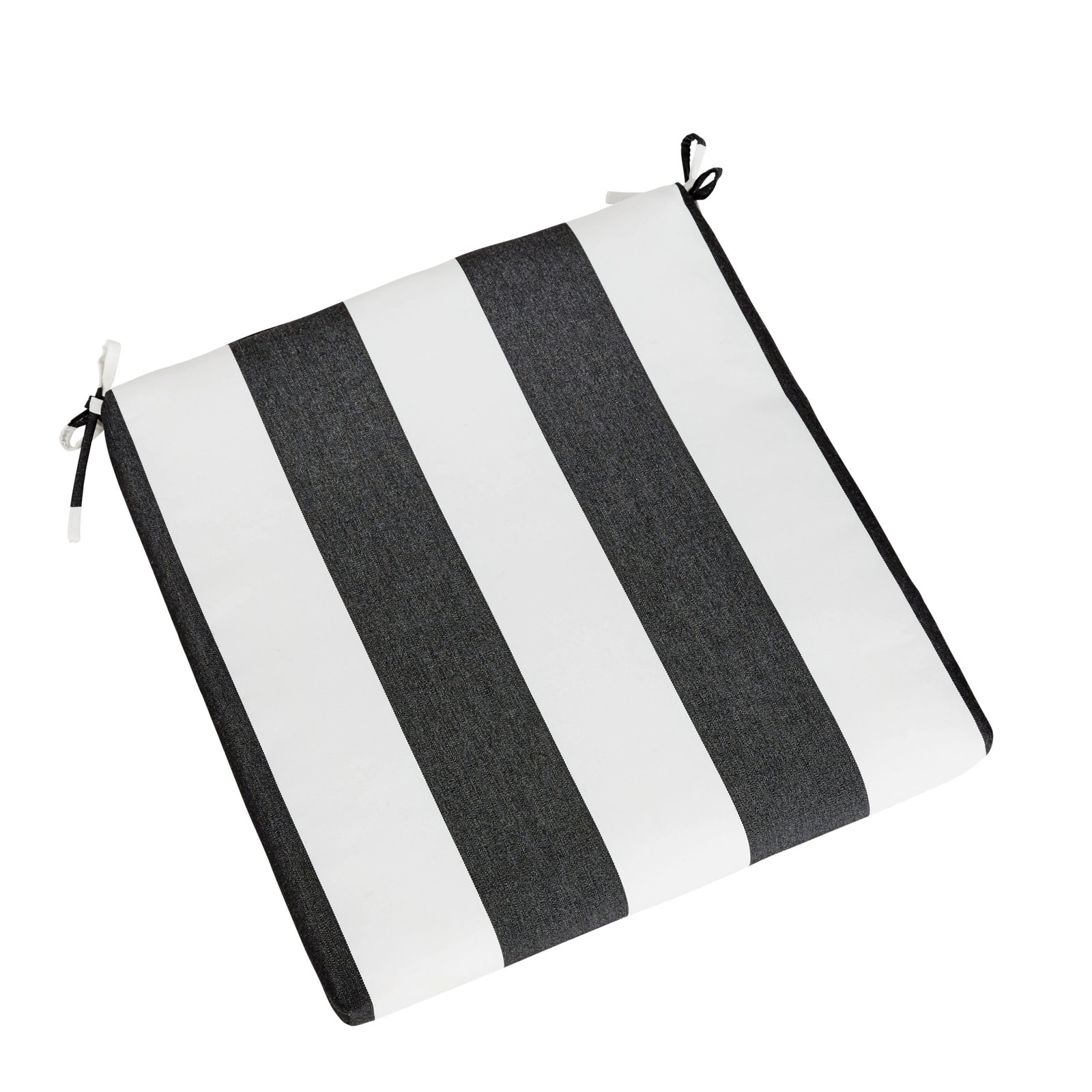 Pendley Striped Outdoor Dining Chair Cushion, 2.5" H x 19" W x 19" D
