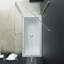 Jent 1200mm W x 1300mm H Folding / Bi-Fold Semi-Frameless Tub Door with Clear Glass