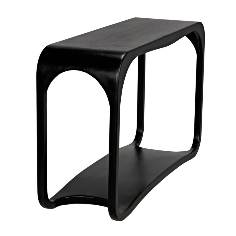 Milena Hand-Rubbed Black Mahogany 52'' Console Table