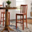 Tabouret de bar et de comptoir à siège capitonné en losange-2145297197-2145297198