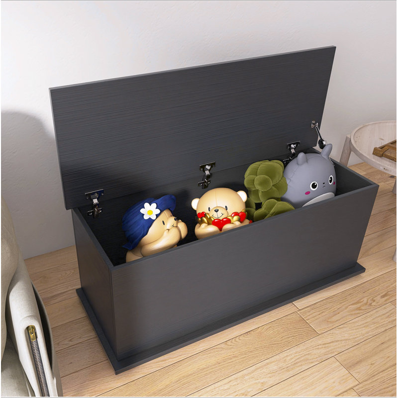 Coffre de rangement coffre, boîte en bois à plateau relevable pour meubles de rangement