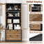 Armoire de cuisine - armoire de rangement haute de 72 po avec 2 grands tiroirs et 3 tablettes réglables, armoire de cuisine-67803022