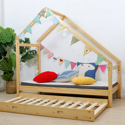 Rosharon Full Solid Wood Loft Standard Bed by Isabelle & Max
