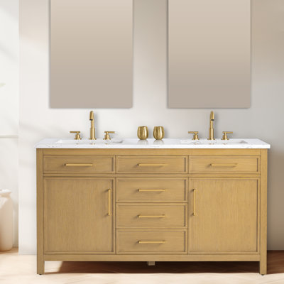 Meuble-lavabo double 60 po Reajean