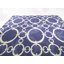 Tapis d'extérieur touffeté à motif géométrique bleu marine Pindall-485713070