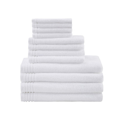 Quick-drying and breathable 100% cotton towels (set of 12)