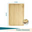 Très grande planche à découper en bambou 20 po x 14 po - Bloc de boucher réversible avec rainures profondes. Pré-huilé, facile à transporter grâce aux poignées