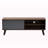 Terza Two-Tone Walnut Brown & Gray Finish Wood TV Stand, 17.88'' H X 47.04'' W X 11.55'' D 