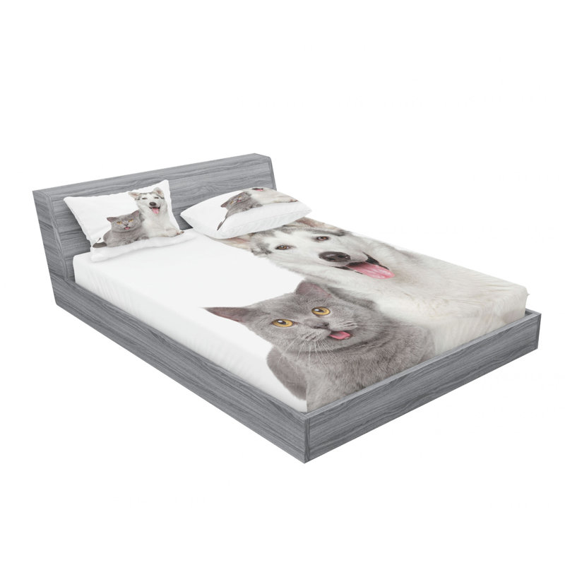 Microfiber Sheet Set, Queen Sheet Set with Fitted Sheet
