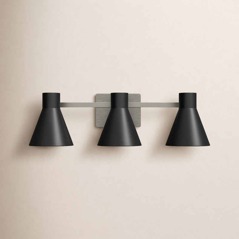Éclairage pour meuble-lavabo Byers, Non, Nickel brossé