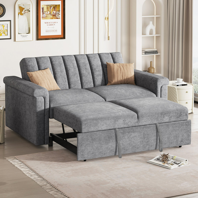Convertible Soft Cushion Sofa Pull Bed
