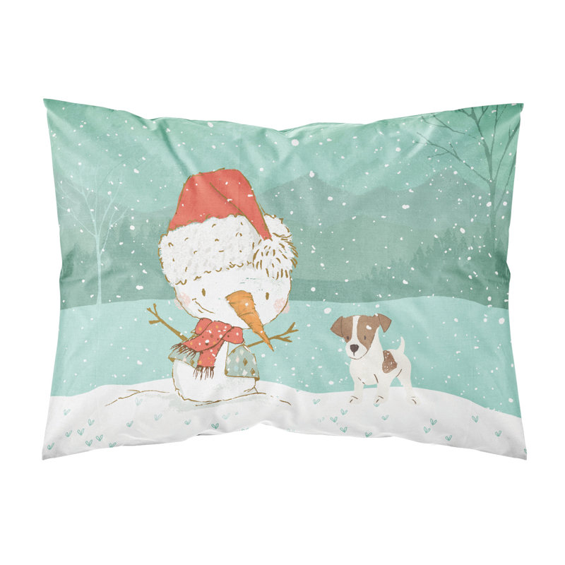 Snowman Christmas Microfiber, Jack Russell Terrier #2