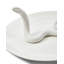 Assiette Alfrida blanc serpent
